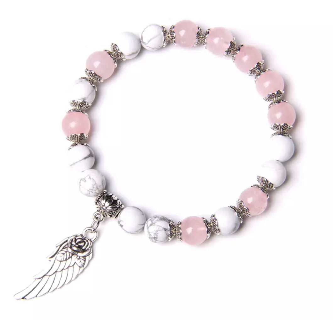 Angel Rose Quartz Bracelet